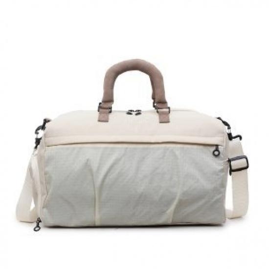 Yoga fitness bag, large-capacity travel bag for women, stylish short-trip luggage bag with dry and wet separation, independent shoe compartment,