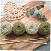 6pcs Heart Shaped Wooden Threading Board, Yarn Weaving Threading Board, Wooden Weaving Tools with Pre-punched Holes