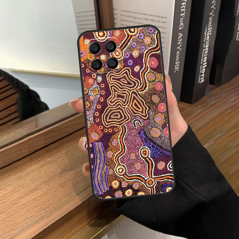 Aboriginal Art Print Case For Samsung Galaxy M31 M21 M11 M20 M23 M54 M14 M34 M13 M52 M32 M12 M16 M36 M56 M15 M55