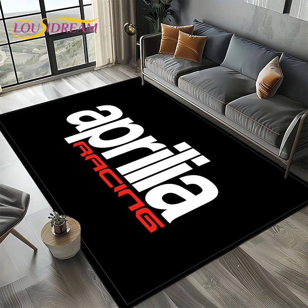 Aprilia Racing Car Logo Большой Ковер Коврик для Дома Гостиной Спальни Дивана Прихожей Декор Ковер для Детской Зоны Нескользящий Коврик для Пола