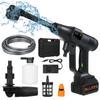 Handheld Pressure Washer Portable Power Cleaner with Rechargeable 1500*10mAh Battery Car Washer Gun