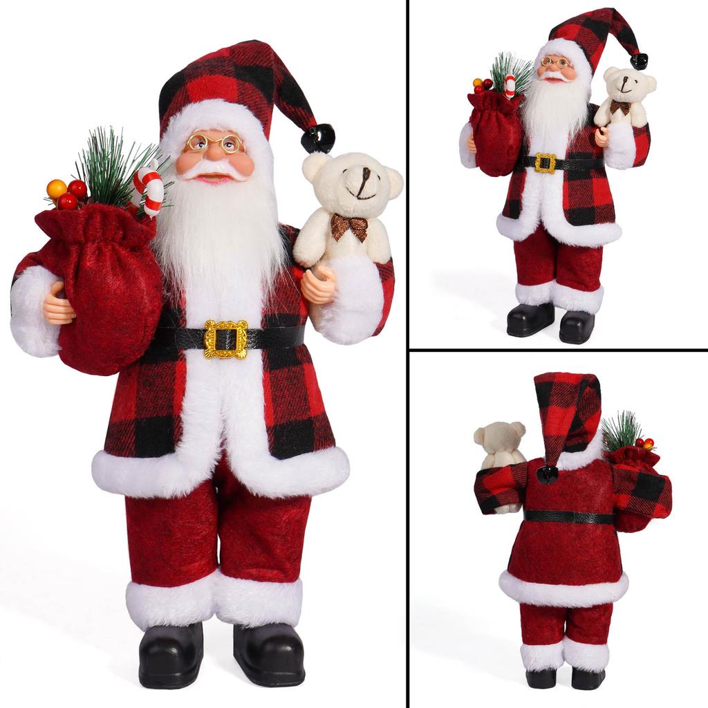 Xmas Decor for Home Navidad Party Ornaments Christmas Ornaments Santa Claus Doll with Gift Bags