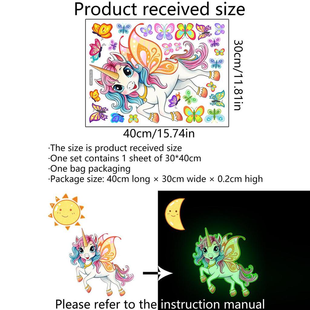 Светящиеся наклейки на стену «Фея-русалка», декор для детской спальни, светящиеся в темноте наклейки-бабочки для переключателей обоев