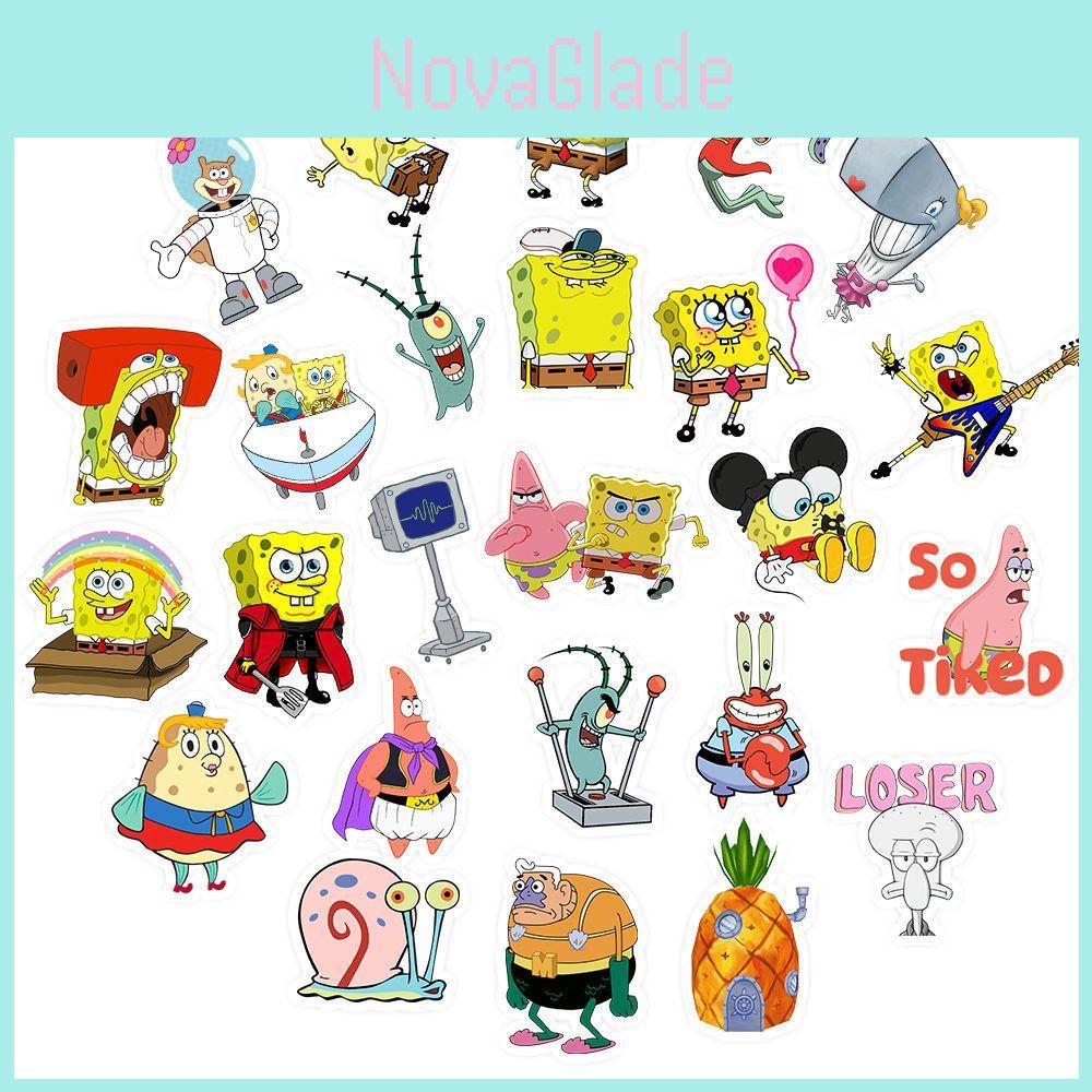 Durable Sunproof Sponge Bob Stickers For Diy Projects And Personalization