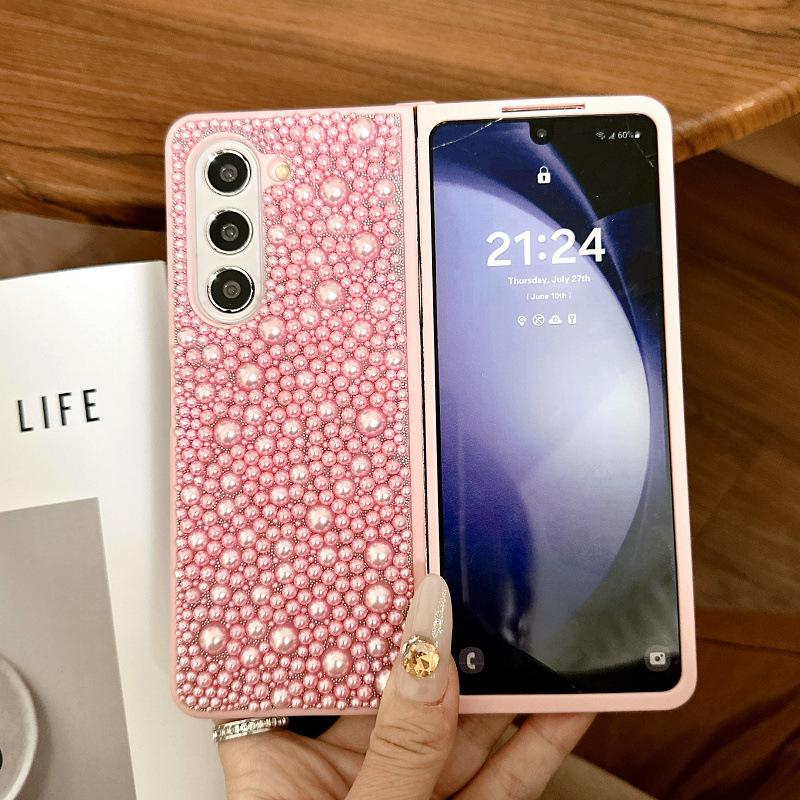 Подходит для чехла мобильного телефона Samsung ZFold6, полноэкранный жемчужный полный чехол, высококачественный защитный чехол, чехол для складного мобильного телефона Zfold5 3