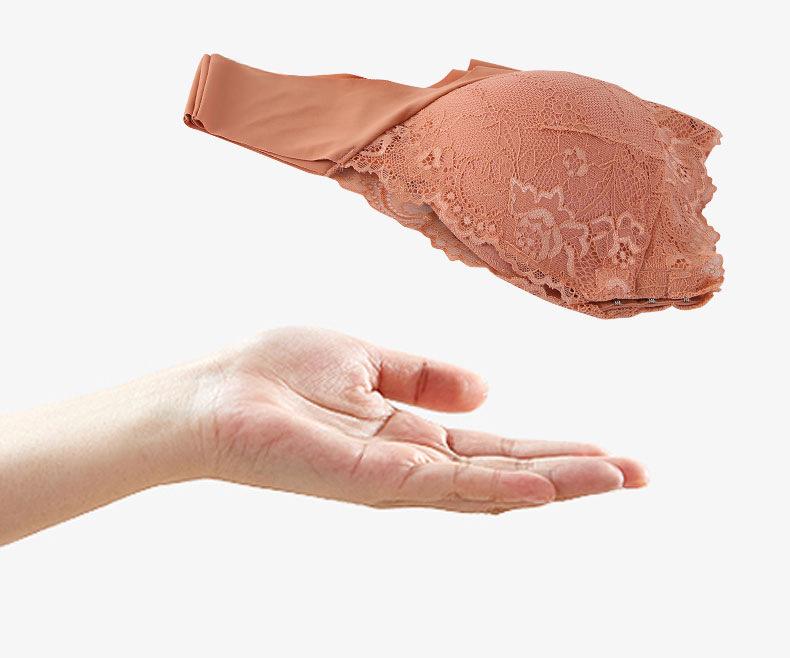 Большой размер спереди пряжка бюстгальтер без косточек для женщин