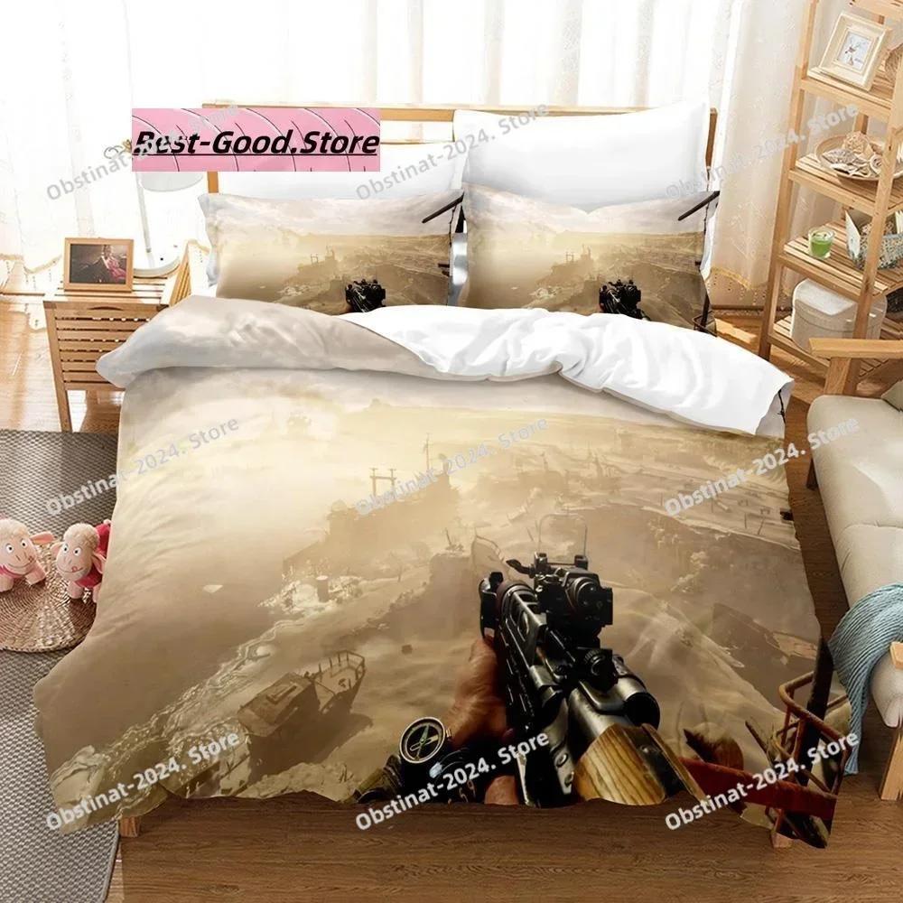 Metro exodus Bedding Set Printed single Comforter Quilt Bed Cover Duvet Cover Pillow Case 3 Pieces Sets Kids Adult Size Game Bed
