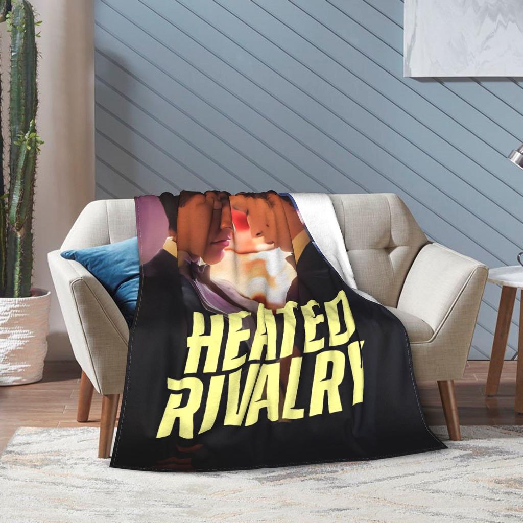 Heated Rivalry Blanket Canadian Sports Romance Flannel Awesome Warm Throw Blankets for Home Restaurant  Winter