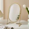 360° Rotatable Nordic Makeup Mirror Iron Frame Desktop Stand Mirror Vanity Mirror  Makeup Tools