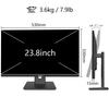 2K QHD дюймовый монитор для ПК 100 Гц HDR Адаптивная синхронизация Совместимый IPS-дисплей Дисплей Динамик Совместимый VESA Безрамный монитор Регулируемый наклон 23,8 25601440