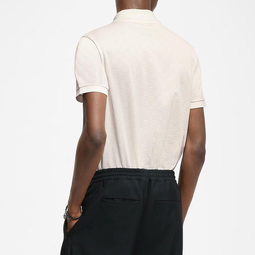 Lv Damier Signature Polo Shirt 1AGIL8