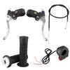 Handle Grips Kill Onoff Switch Throttle Brake Levers Kit for Pocket Bike Mini Motorcycle