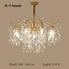 Светодиодная хрустальная люстра современный минималистский ретро новый светильник для гостиной спальня креативное искусство филиал освещение люстра