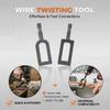 Инструмент для скручивания проволоки для забора (Duty Drill Wire Twister Tool) для 9 и 11 проволок забора, патрон для дрели, скручиватель для сетки-рабицы для электрической дрели, скручивающая втулка