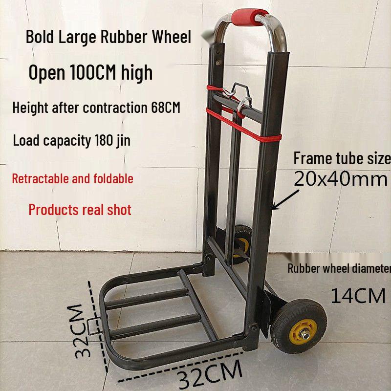 Heavy Duty Folding Stair Climbing Handcart - Portable Shopping and Luggage Cart