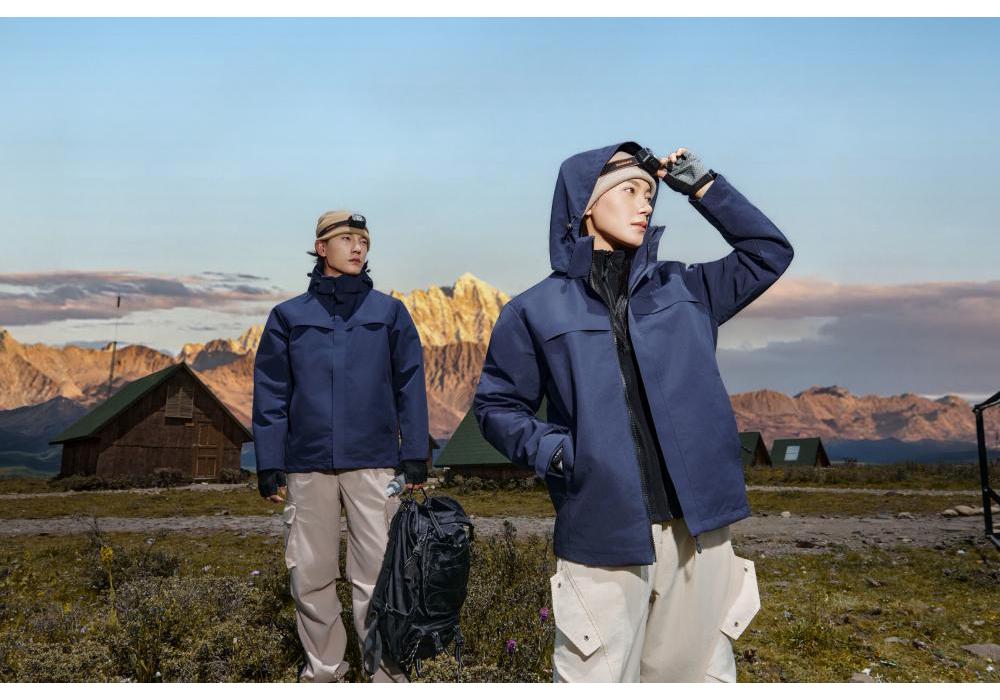 Unisex 3-in-1 Mountaineering Jacket: Windproof, Waterproof, Warm - Custom Logo, Outdoor Autumn/Winter Style