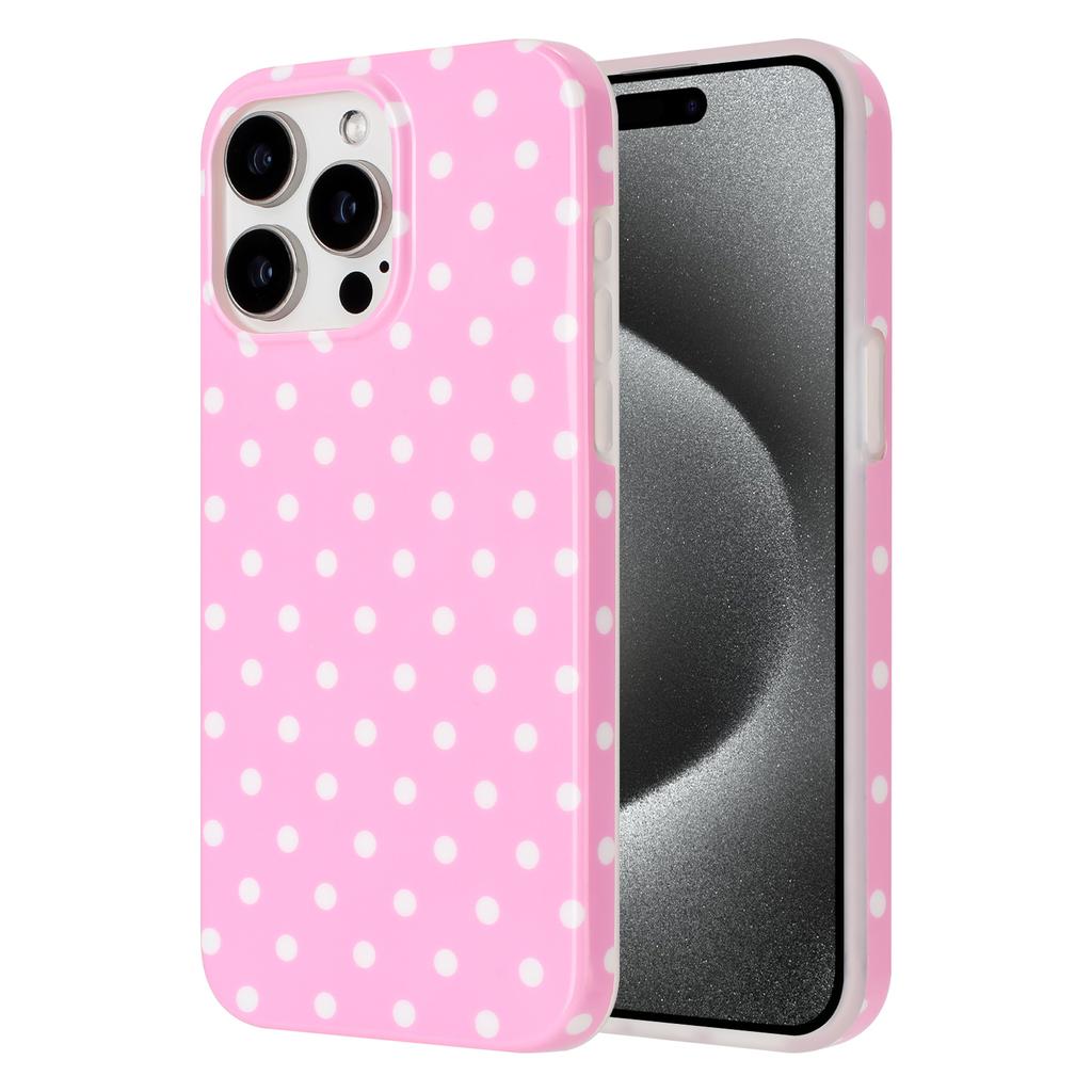 For iPhone 16 Pro Case Dot Design IMD TPU Phone Back Cover