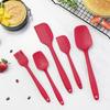5pcs Silicone Baking Spatula Set Heat Resistant Spatula Scraper Spoon Brush Cream Cake Dessert Scraper Kitchen Accessories