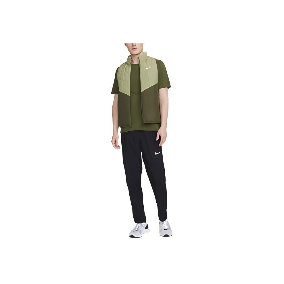 Nike Colorblock Stand Collar Zippered Slim Fit Sleeveless Vest Unisex Outerwear Green DD5648-334
