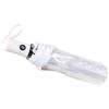 LEZOOY Fully Automatic Folding Transparent Automatic Opening and Closing Lightweight Travel Clear Rain Umbrella with Frosted Clear Folding 8 Protects