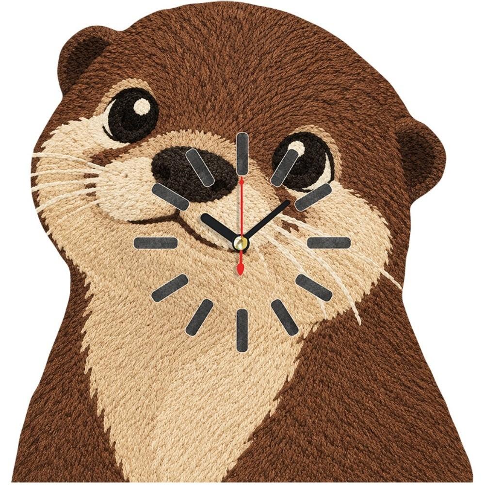 Cat Shape Animal Wall Clock Silent Movement Cartoon Wall Clock Silent Wall Clock Home Decoration