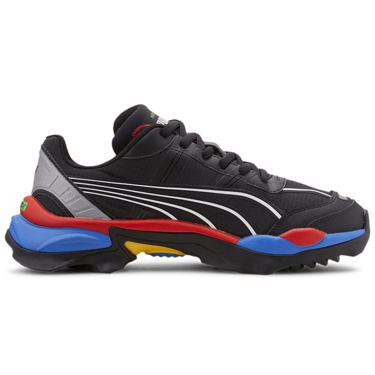 Puma Offroad Mesh Classic Color Block Shock Absorbing Non-Slip Durable Lightweight Mid-Top Running Shoes Unisex Sneakers Black Blue Red 371498-01