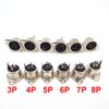 Адаптер аудио DIN 3/4/5/6/7/8 Pin DIN Male Female Plug с пластиковой ручкой Female Socket Корпусной разъем для крепления на панель