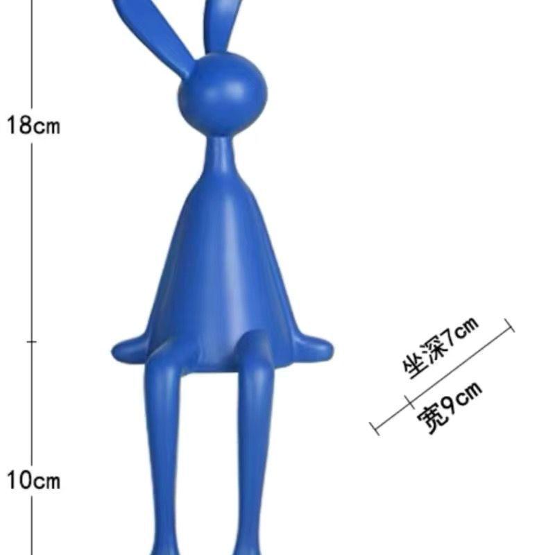 Современная фигурка кролика премиум-класса: Роскошное креативное украшение для дома или ресторана