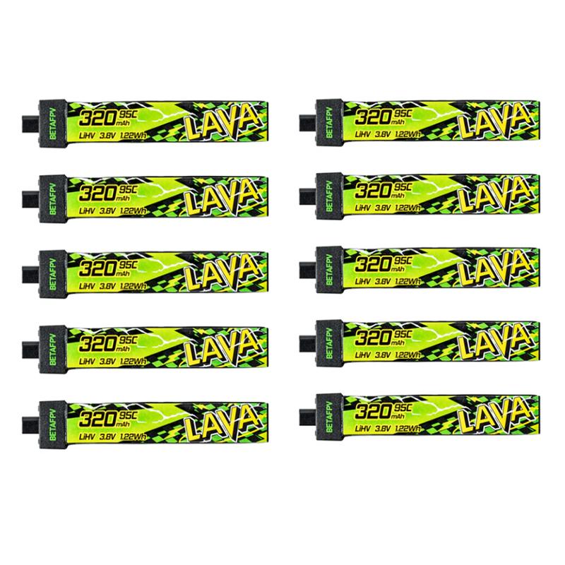 Аккумулятор BETAFPV LAVA II 1S 320 мАч 3,8 В 95C с разъемом BT2.0 для Air65, Meteor65 Pro, Cetus