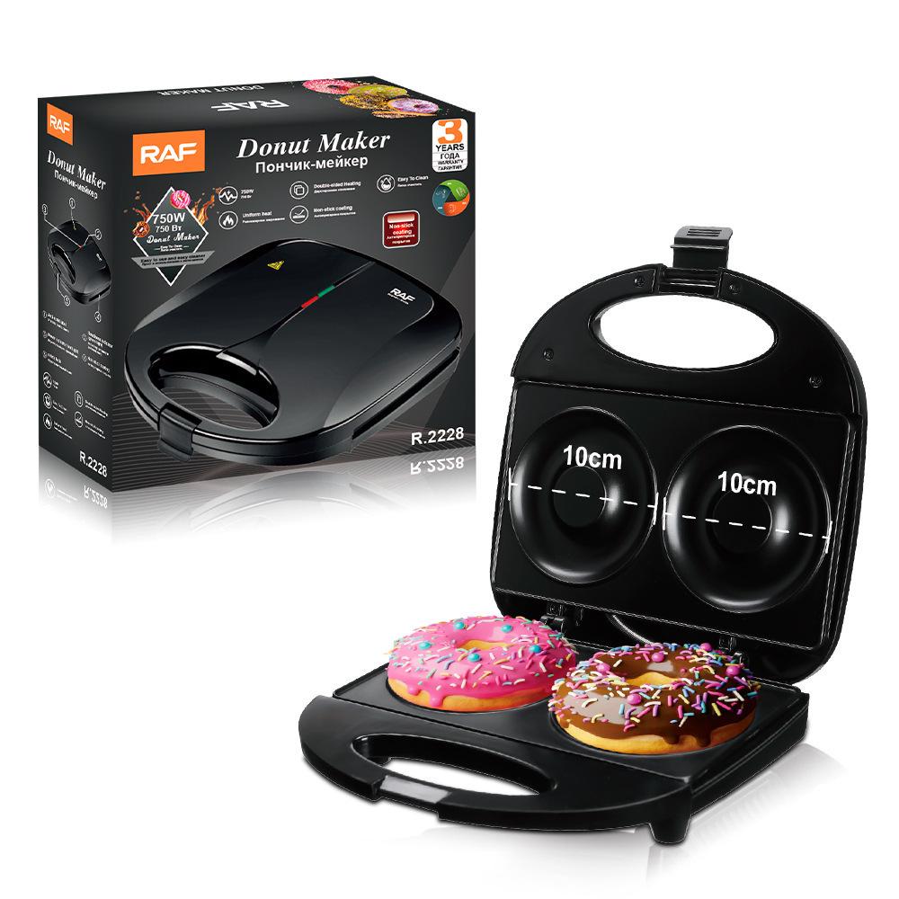 Portable Mini Donut & Waffle Maker - Electric Griddle & Cake Machine for Kids