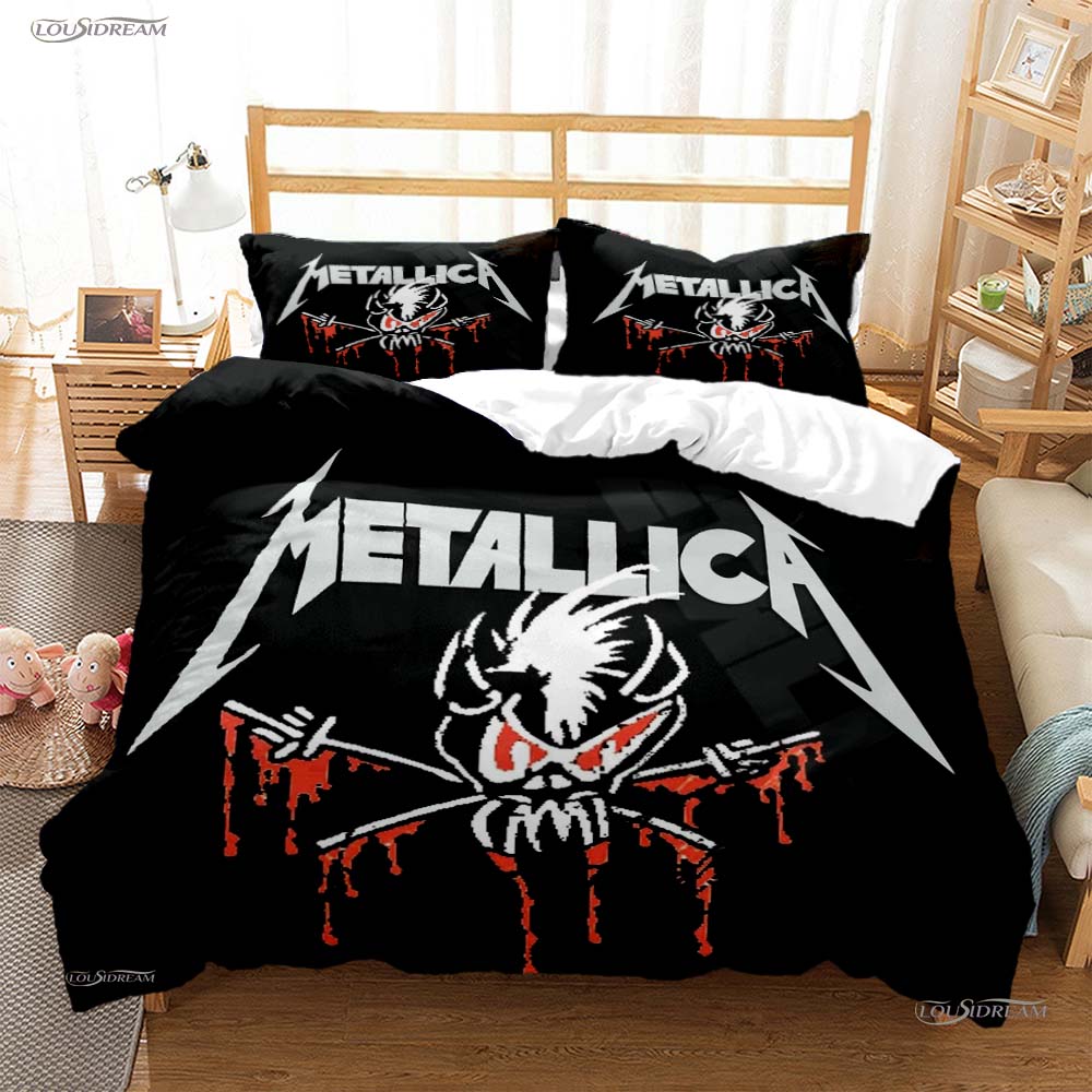 Casal Heavy Metal Band All Season Duvet Cover Comforter Bedding Sets Soft Quilt Cover and Pillowcases Single/Double/Queen/King