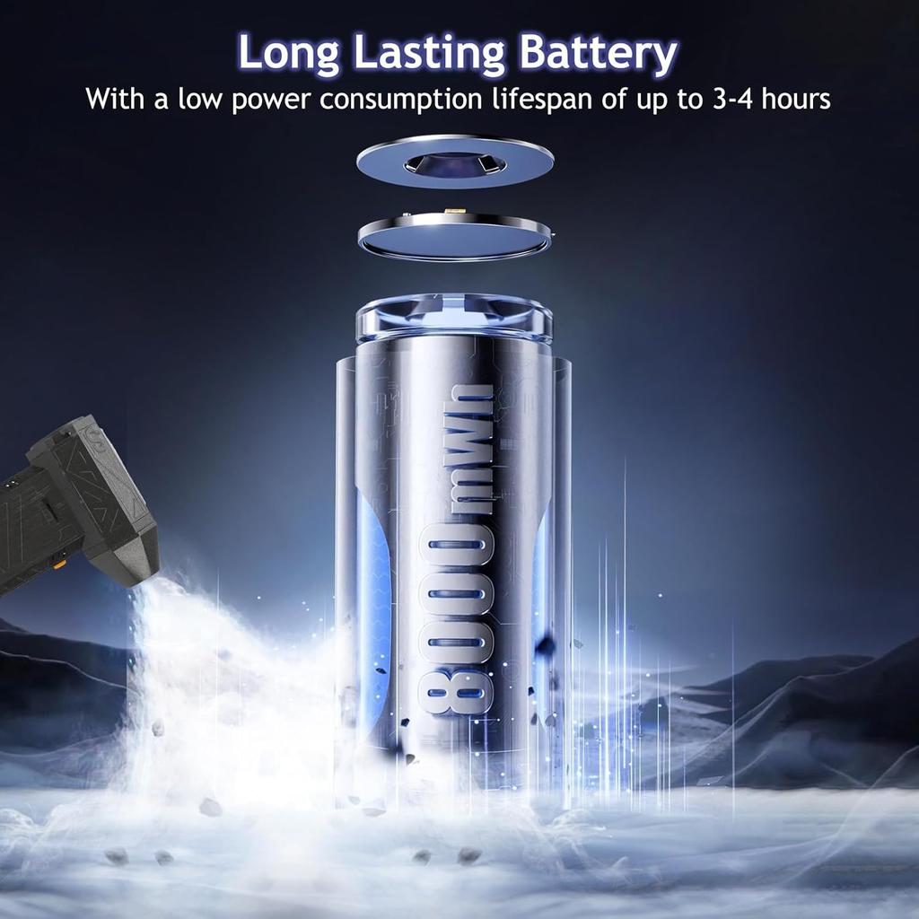 Compressed Air Duster, Jet Dry Blower 130000RMP Mini Battery Blower Fan Jet Fan Powerful Brushless Motor Cordless Blower Car Dryer Blower for Car Dry