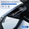 AQU3 2Pcs Car Rearview Mirror Block Rainwater Eyebrow Accessories For Honda Civic Accord Fit Jazz Pilot CRV Odyssey Passport City HRV
