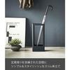 Yamazaki Slim Umbrella Stand, Black, Approx. W22 x D12 x H50cm, Tower, Removable Water Tray, 50cm Tall, Stable, Product Code: 4929