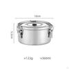 Fruit Lunch Box Food Storage Container Sturdy Space Saving Outdoor Picnic Round Bowl for Kids