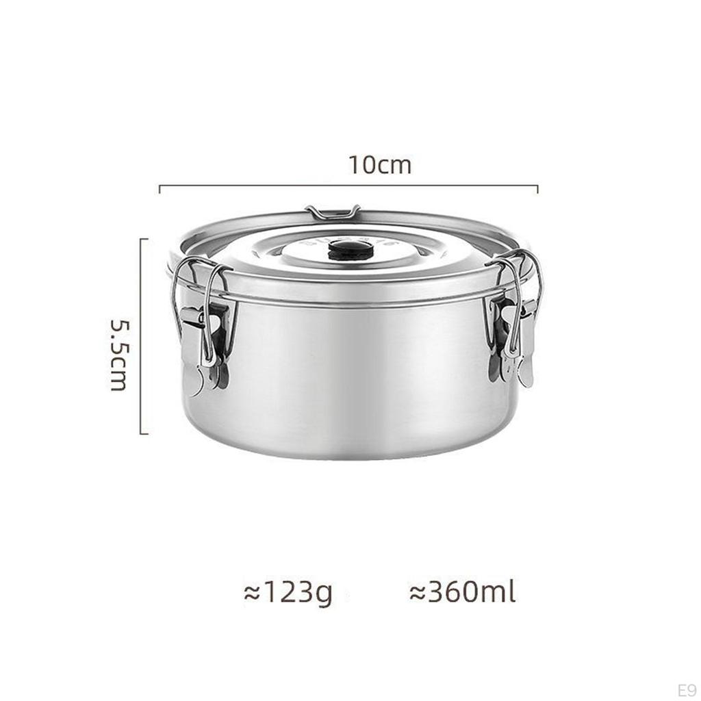 Fruit Lunch Box Food Storage Container Sturdy Space Saving Outdoor Picnic Round Bowl for Kids
