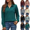 2025 Autumn and Winter New Solid Color Hoodie Loose Collar Long Sleeve Top for Women