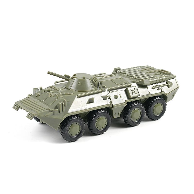 1:72 M35 Модель Бронированного Автомобиля Игрушечная Машина Советский БТР 80 Колесная Безрезиновая Сборка Модель Военный Игрушечный Грузовик