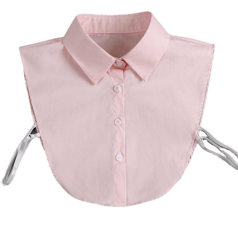 Women False Collar for Mens Business Formal Shirt Detachable Collar Button Down Fake Collar White Blue Pink Neck Collar