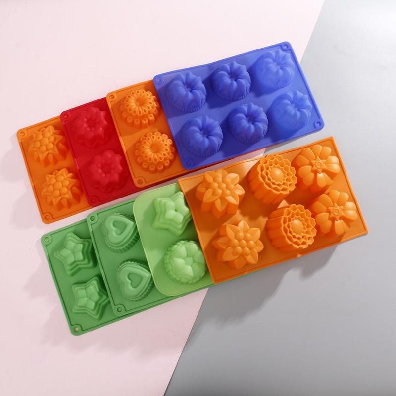 DIY шоколадный желе-пудинг форма для торта с 6 силиконовыми украшениями для мороженого форма для льда