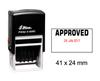 Self Inking Shiny Date Stamp With Approved Text Ofiice Stationery Rubber Stamper