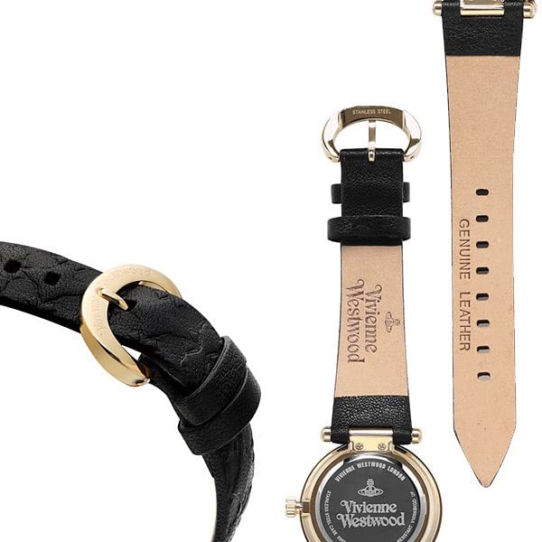 Vivienne Westwood watch black strap/band replacement, VV006, [used item]