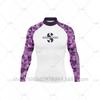 UV Protection Rash Guard Snorkeling Diving Surfing Long Sleeve High Neck Quick Dry Swimwear Top