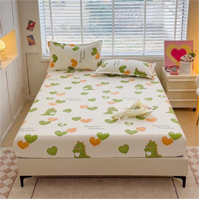 Покрывало Bonenjoy, простой стиль, простыня на наматраснике с принтом, матовая простыня, мягкое постельное белье с подсветкой(Нет наволочки)