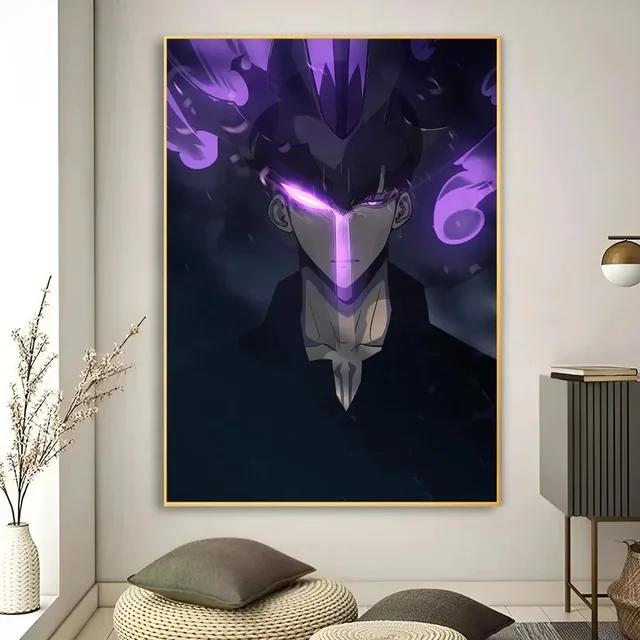 Аниме Холст Настенное Искусство Solo Leveling HD Каваи Кошка Машины Постер для Декора Игровой Комнаты Подарки и Настенные Росписи