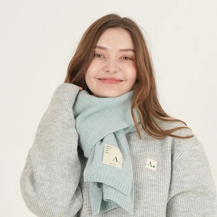 Sandy 100% Wool Scarf Sky Blue