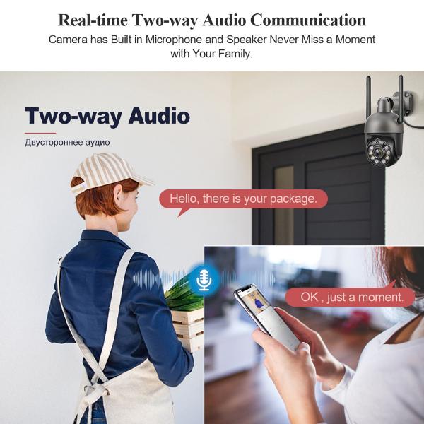 Techage 3-мегапиксельная PTZ-беспроводная система видеонаблюдения, двусторонняя аудиосвязь, Wi-Fi, IP-камера безопасности, 8-канальный P2P NVR, комплект видеонаблюдения, автоматическое отслеживание человека