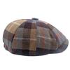 Plaid Beret Autumn Winter Warm Forward Hat Male Newsboy Hat Octagonal Hat Paintsman Hat