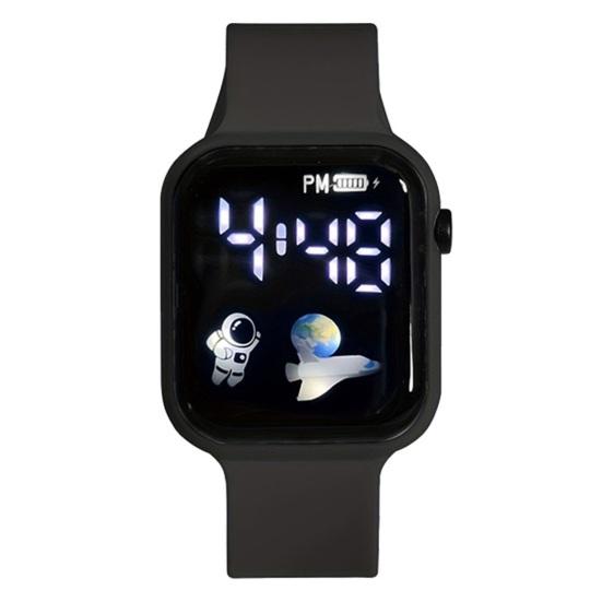 LED Digital Watch Stylish Square Shockproof Sporty Design Student Sport Personality Accurate Digital Watch