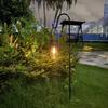 1 Pack Hanging Solar Lights Lantern Lamp with Shepherd Hook, Metal Waterproof Edison Bulb Lights for Garden Outdoor Pathway